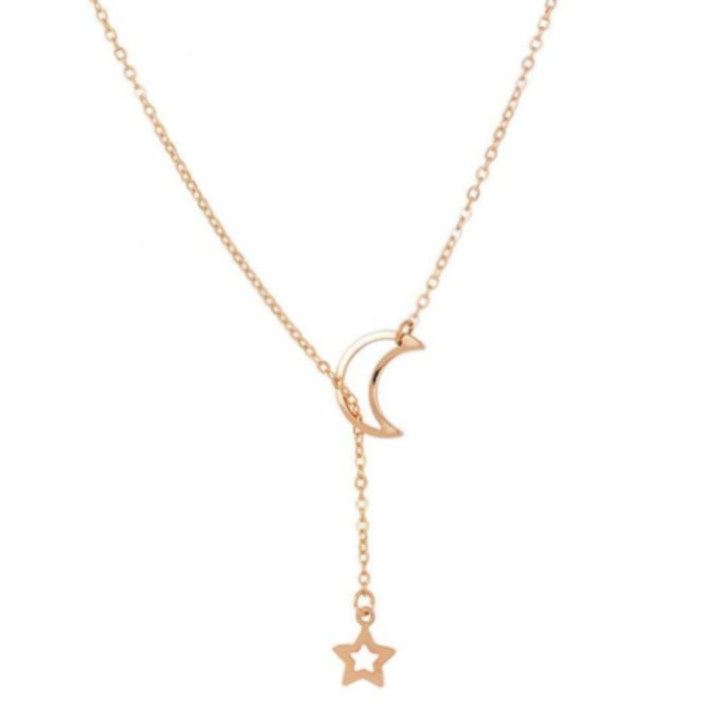 🎀Free Gift🎀 Gold Moon & Star Necklace (New)